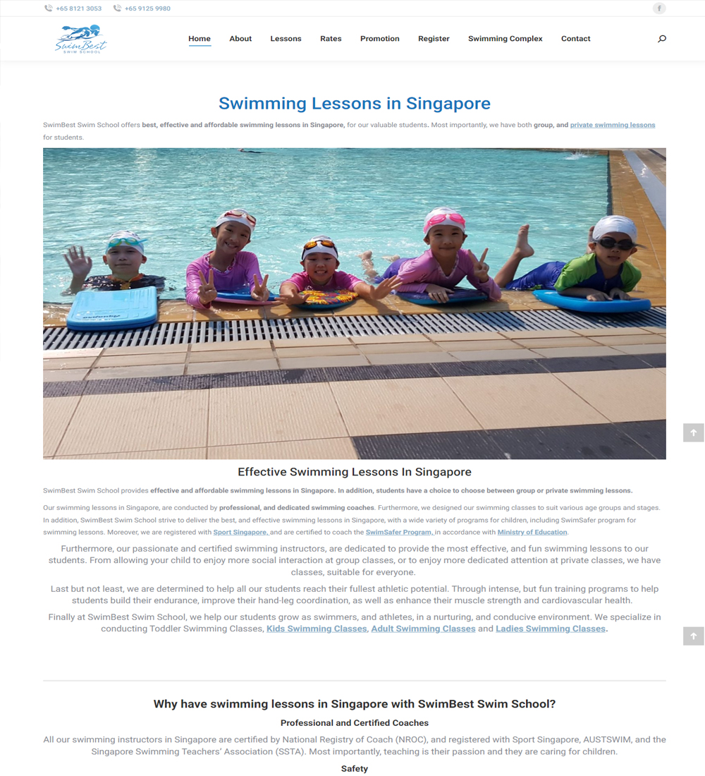 Exiga swimlessons portfolio