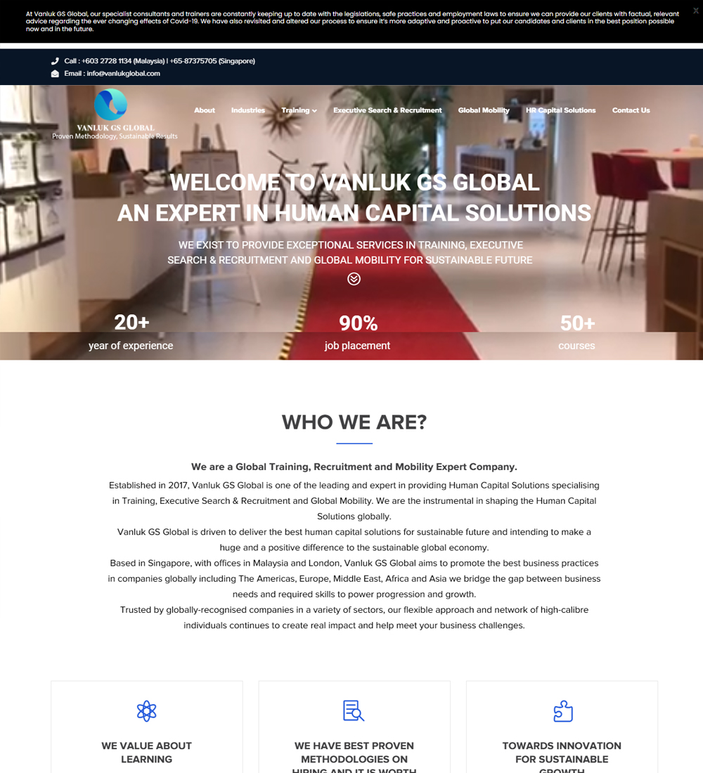 Exiga vanlukglobal Portfolio